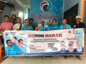 Partai Gelora Kota Jambi Gelar Aksi Donor Darah