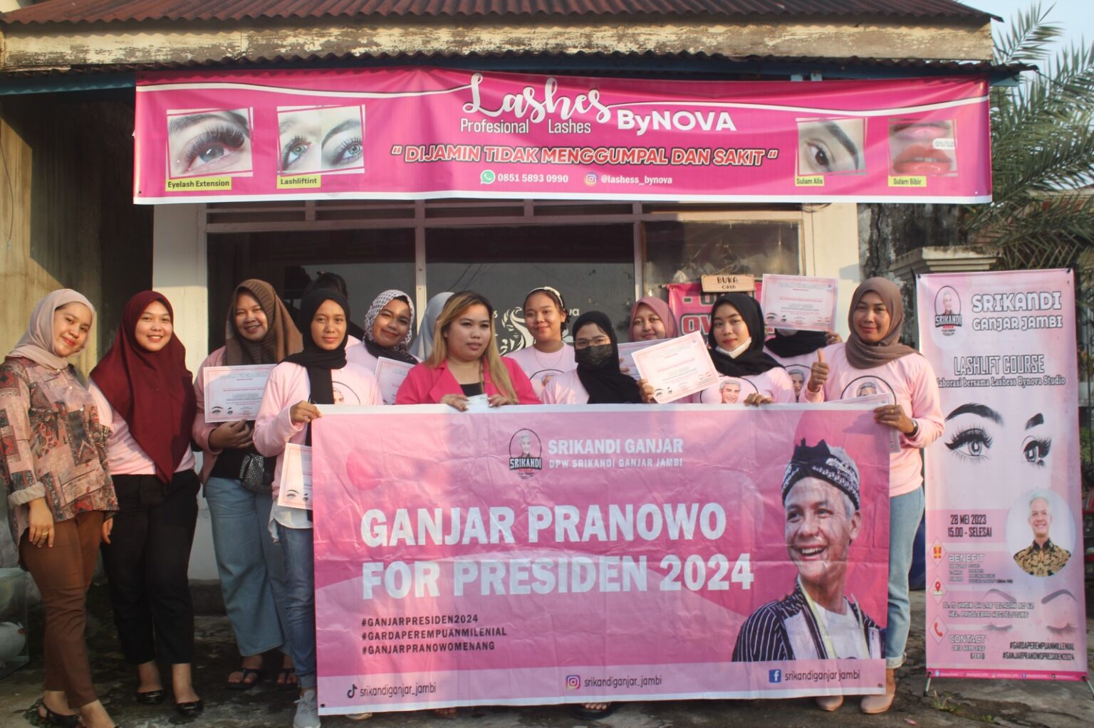 Srikandi Ganjar Gelar Kelas Kecantikan Bareng Perempuan Milenial Jambi