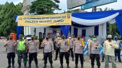 Kapolres Muaro Jambi Cek Kesiapan Pos Pelayanan Operasi Lilin 2021