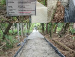 Proyek Peningkatan Jalan Rabat Beton Di Parit Cegat RT 08 Tanjabbar Diduga Ada Kecurangan