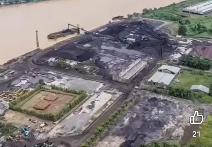 Stockpile Batubara PT PMP di Zona Inti Candi Muaro Jambi [JAmbi28TV/Ist]