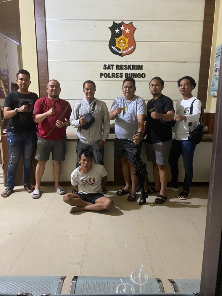 Polres Bungo Amankan Terduga Pelaku KDRT terhadap Istri dan Anak [SR28/Ist]