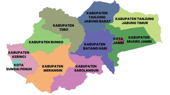 Peta Provinsi Jambi [Dok. Ist]